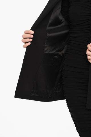 Oversized Fit Solid Color Blazer