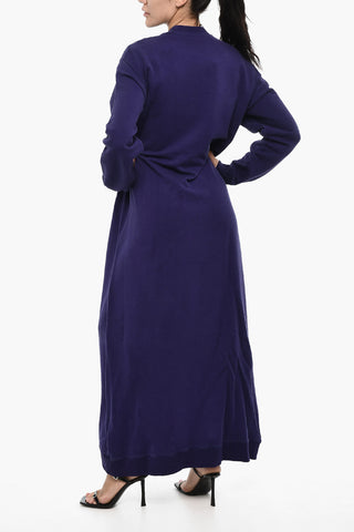 Sweat Maxi Dress with Contrast Logo