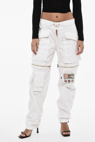 Pantaloni Cargo Loose Fit a Vita regolare