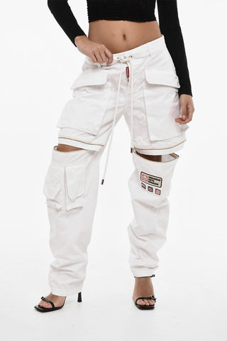 Pantaloni Cargo Loose Fit a Vita regolare