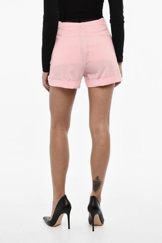 Virgin Woll Blend Double Breast Suit with Shorts