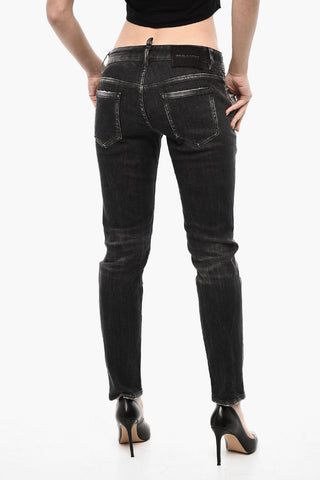 Jeans a Lavaggio Scuro Con Vita Regolare