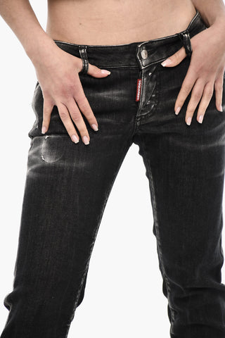 Jeans a Lavaggio Scuro Con Vita Regolare