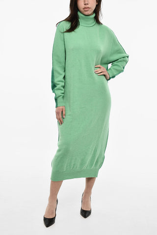 Turtleneck Wool and Cashmere Maxi Dress