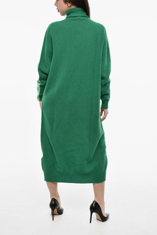 Turtleneck Wool and Cashmere Maxi Dress