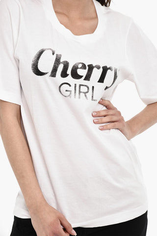 Crewneck CHERRY Printed T-shirt