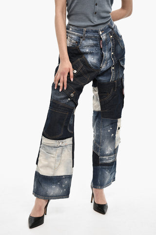 Baggy Fit Vintage Effect Jeans