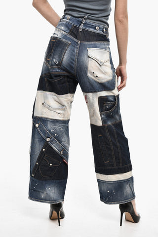 Baggy Fit Vintage Effect Jeans