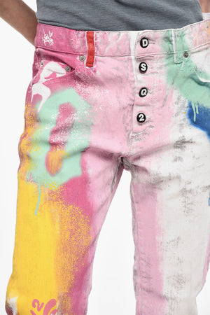 Jeans DAN Cropped Effetto Vernice 