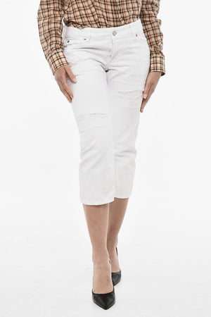 WHITE BULL Jeans In Hellwäsche Cropped Im Vintage-Look