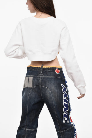 Crop Crewneck Sweatshirt Pac-Man
