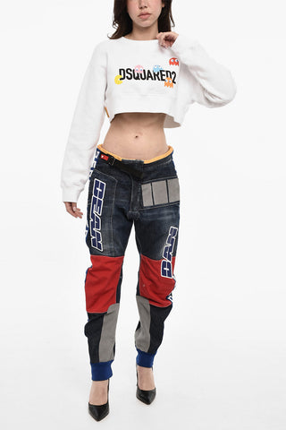 Crop Crewneck Sweatshirt Pac-Man