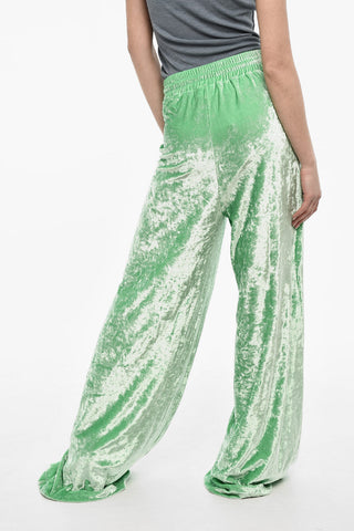 Baggy Fit Chenille Pants With Coulisse