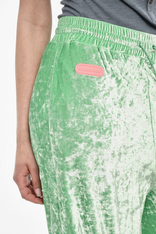 Baggy Fit Chenille Pants With Coulisse