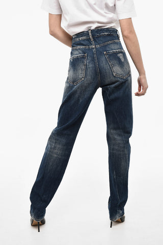 Jeans Distressed a Vita Alta