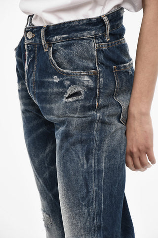 Jeans Distressed a Vita Alta