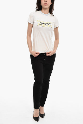 Bedrucktes T-Shirt PREPPY Mit Washed-Effekt