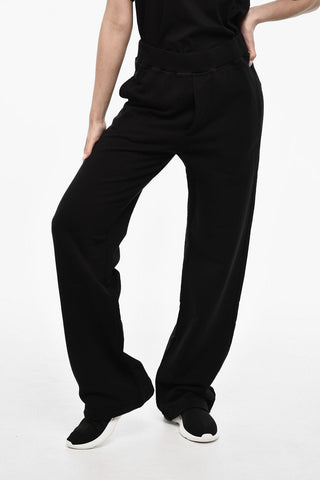 High-Waisted Brushed Cotton Joggers