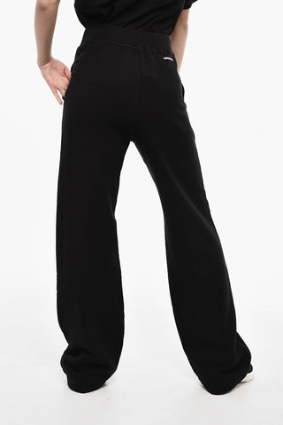 High-Waisted Brushed Cotton Joggers