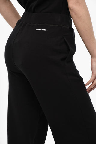 High-Waisted Brushed Cotton Joggers