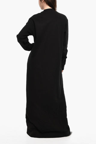 Sweat Maxi Dress with Contrast Logo