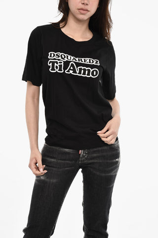 Cotton Crew-neck T-shirt with Logo