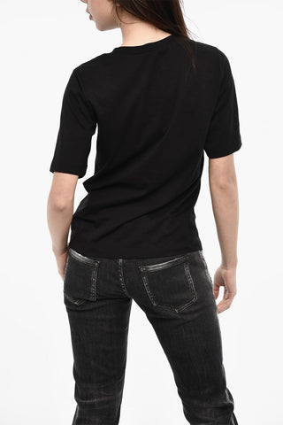 Cotton Crew-neck T-shirt with Logo