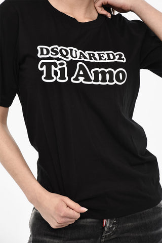 Cotton Crew-neck T-shirt with Logo