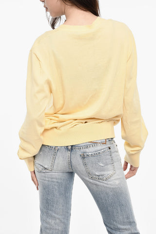 Cardigan Scollo a V Con Doppio Taschino