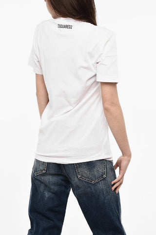 T-shirt Renny Fit con Stampa a Contrasto