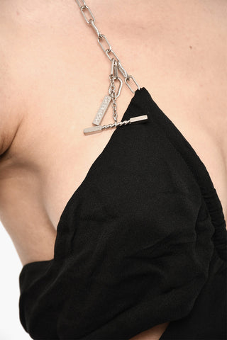 Flared Maxi Dress with Chain