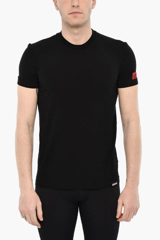 Solid Color Cotton Underwear Crew-neck T-shirt