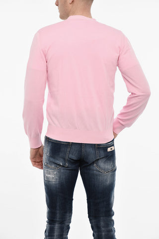 V-neck Lightweight Cardigan with Contrasting Buttons
