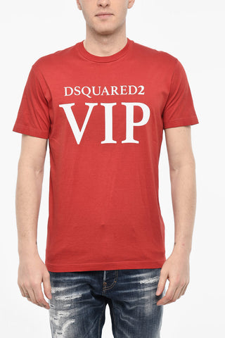 Cotton Crew-Neck T-Shirt with Print