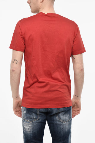 Cotton Crew-Neck T-Shirt with Print