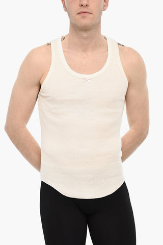Tank Top Underwear in Cotone con Fiocco