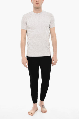 T-shirt Girocollo Underwear con Ricamo