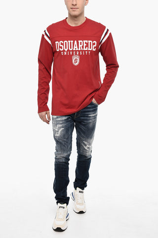 T-Shirt Varsity Fit D2 UNIVERSITY with Tape Detail