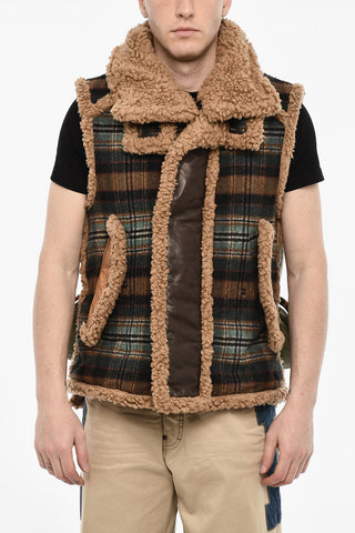 Multi Fabric Padded Vest