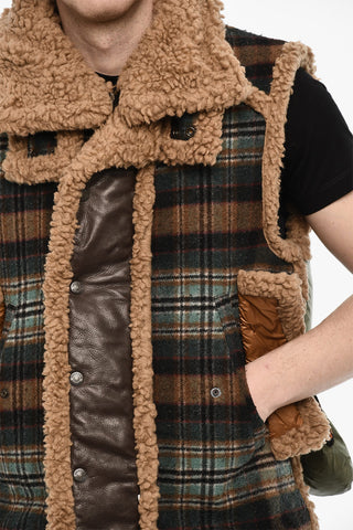 Multi Fabric Padded Vest