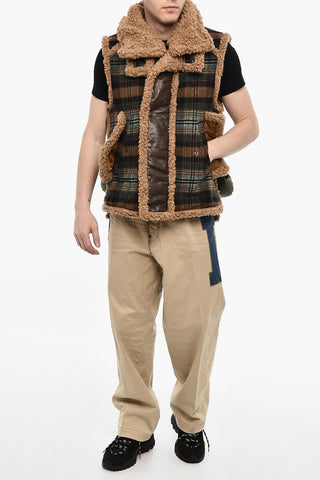 Multi Fabric Padded Vest