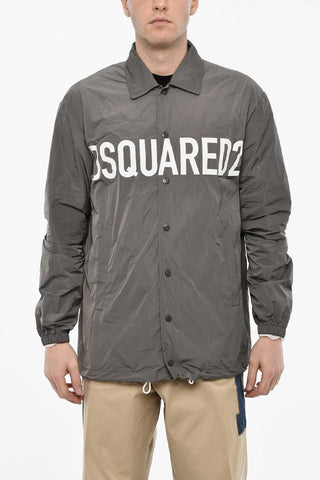 Logo Print Windbreaker