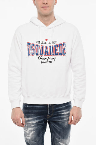 Cotton Hoodie With Maxi Logo
