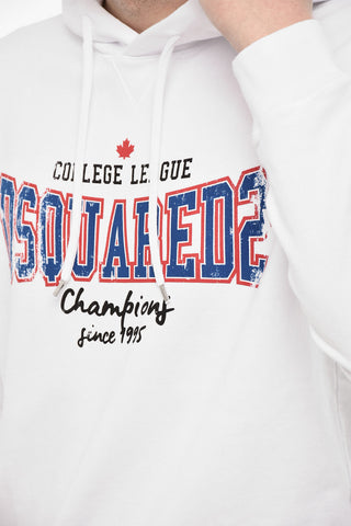 Cotton Hoodie With Maxi Logo