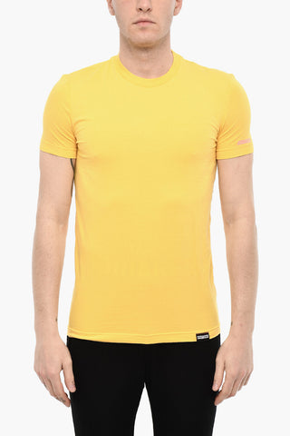 Crew-neck Underwear T-shirt with Logo Print