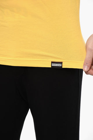 Crew-neck Underwear T-shirt with Logo Print