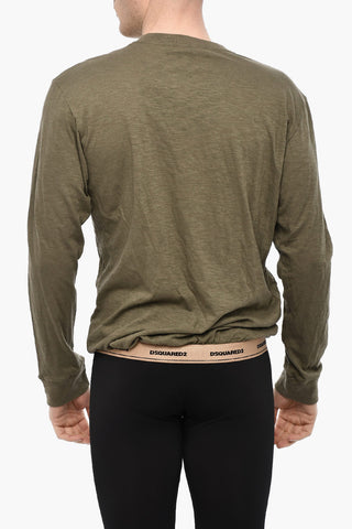 Crew-Neck Lightweight Underwear T-shirt with Breast Pocket