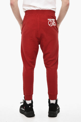 Joggers a Tinta Unita Con Stampa Sul Retro
