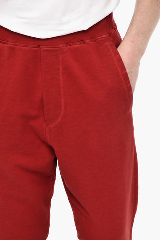 Joggers a Tinta Unita Con Stampa Sul Retro