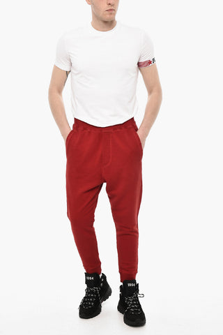 Joggers a Tinta Unita Con Stampa Sul Retro